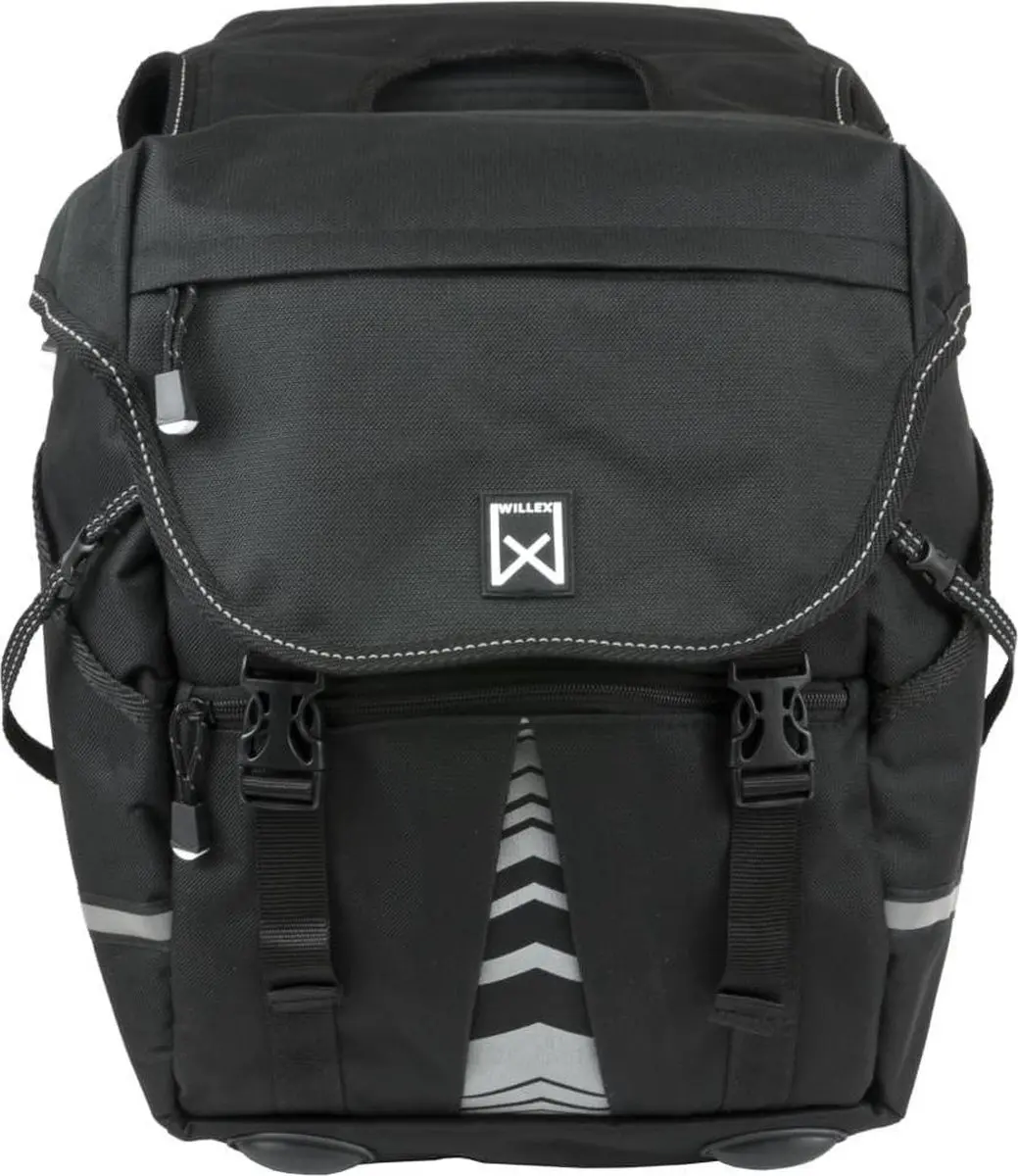 Willex Bagagetas 1200 Dubbele Fietstas 28L - Zwart
