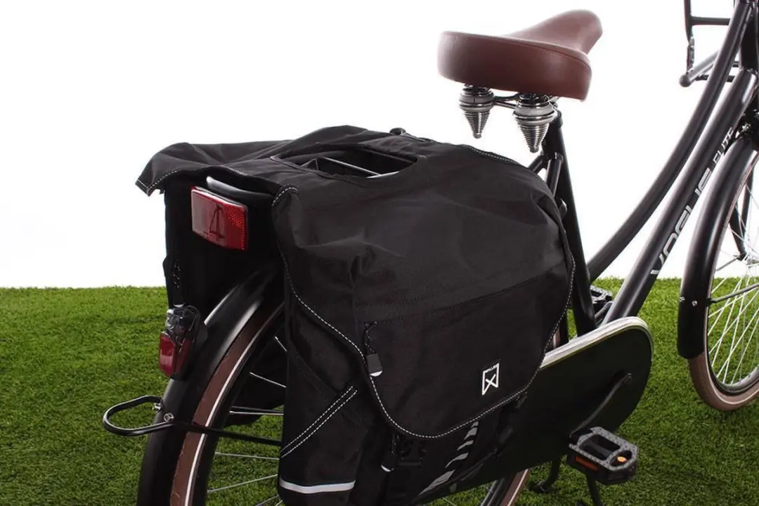 Willex Bagagetas 1200 Dubbele Fietstas 28L - Zwart