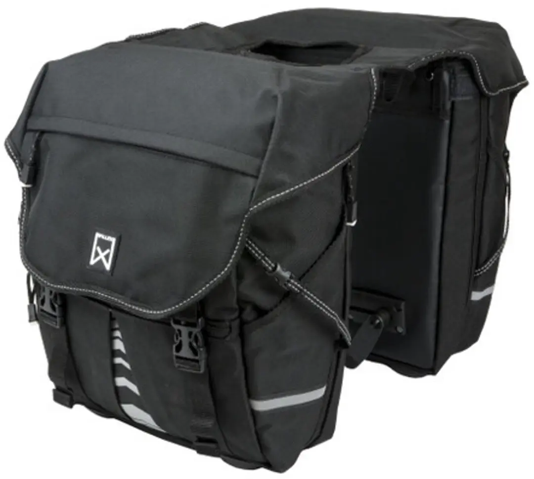 Willex Bagagetas 1200 Dubbele Fietstas 28L - Zwart - afbeelding 6 van 6