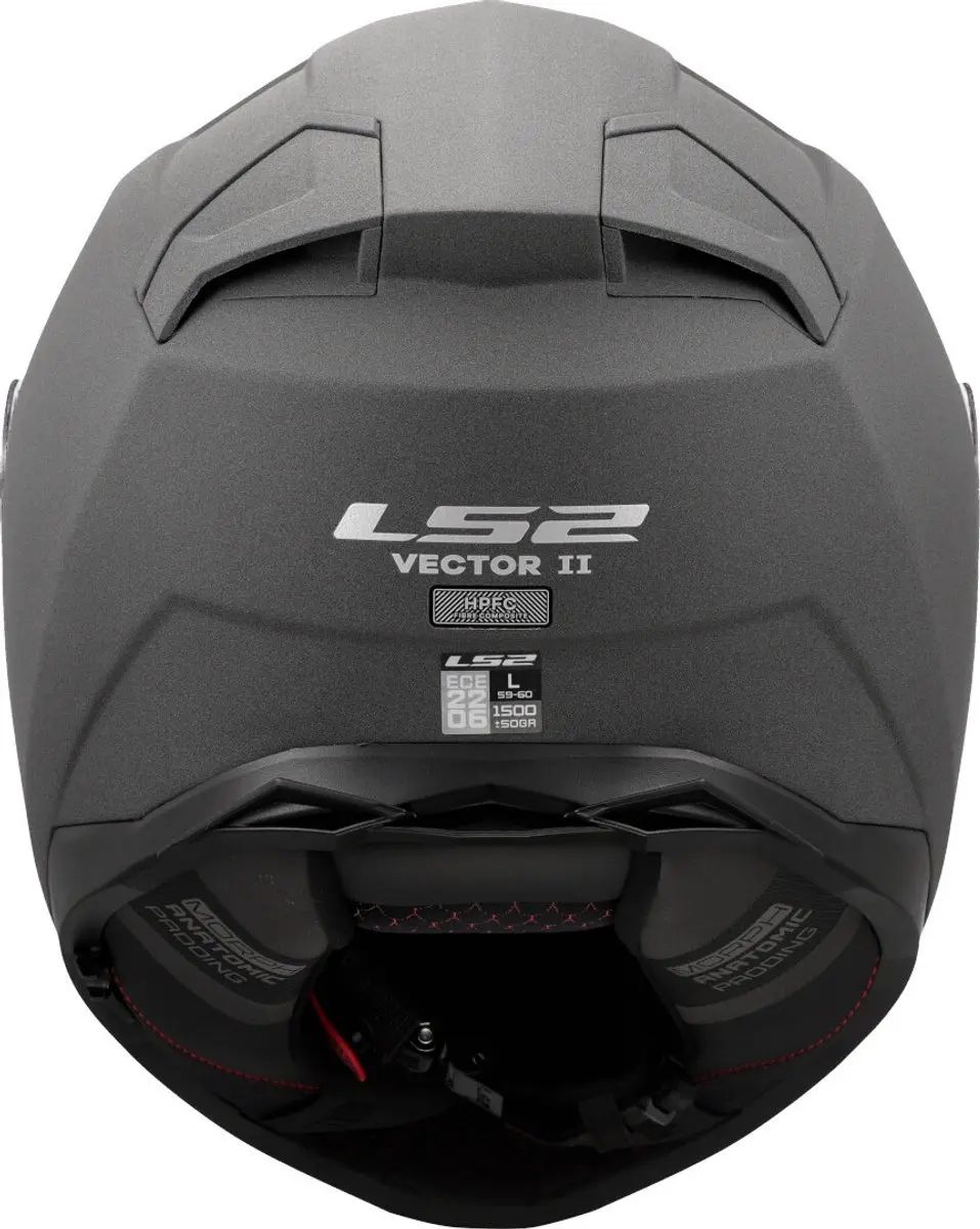 LS2 FF811 Vector II Solid Integraalhelm - L - Grijs