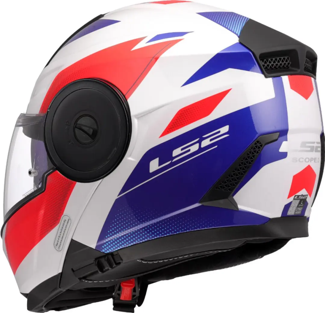LS2 FF902 Scope II Systeemhelm - XL - Wit/Blauw/Rood