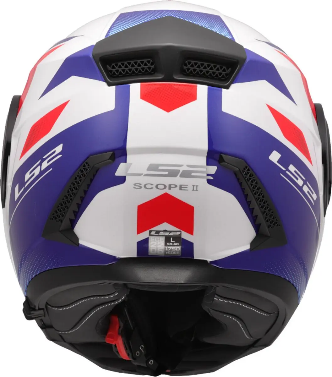 LS2 FF902 Scope II Systeemhelm - XL - Wit/Blauw/Rood