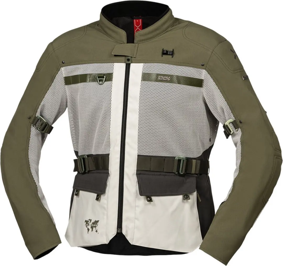 IXS Venture-BigAir 1.0 Olijfgroen Textiele Motorjas