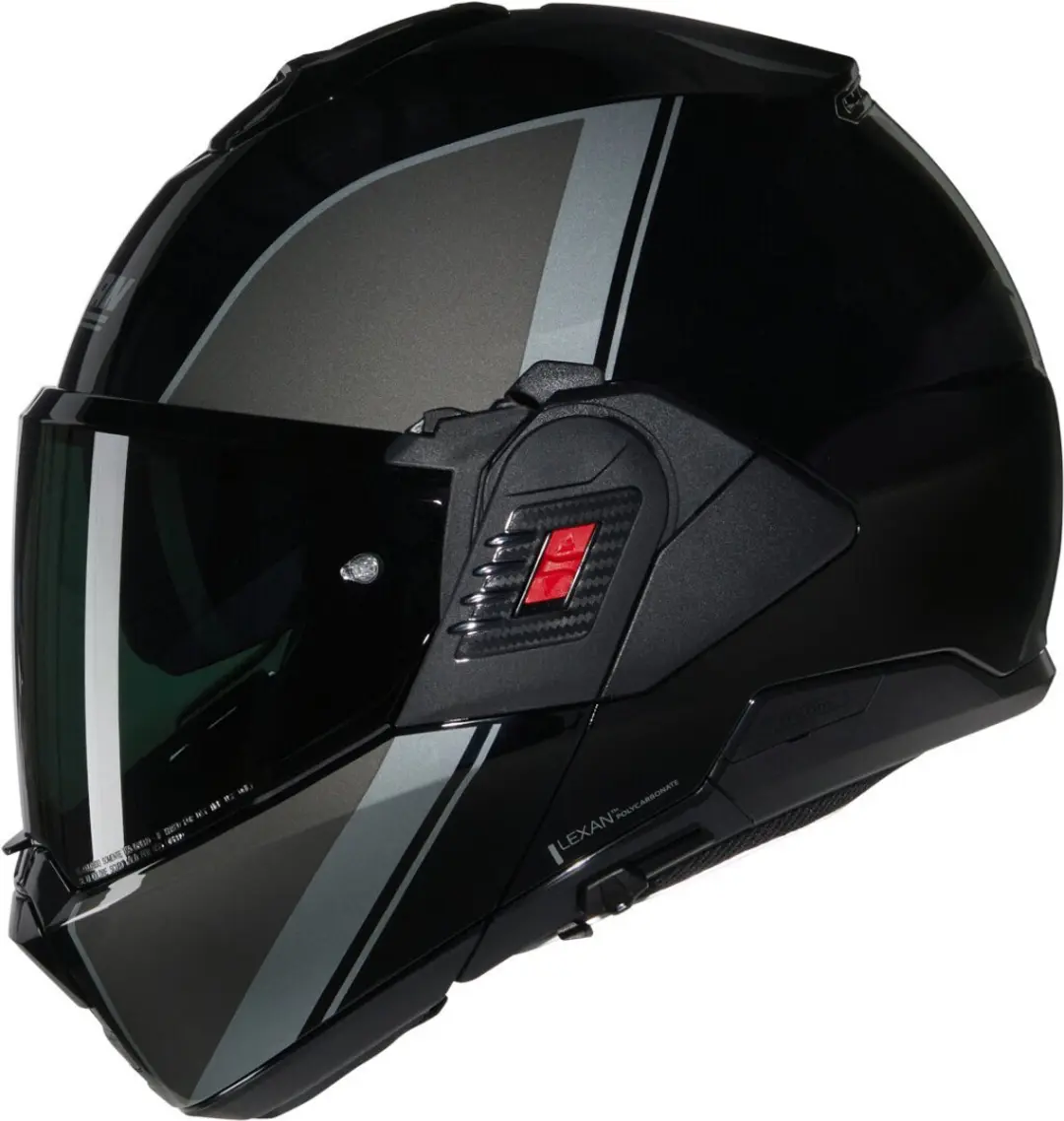 Nolan N120-1 Systeemhelm - L - Zwart/Grijs/Zilver Glossy