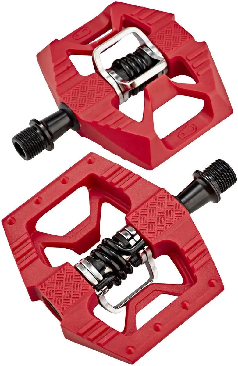 Crankbrothers Double Shot 1 Pedalen - Rood/Zwart