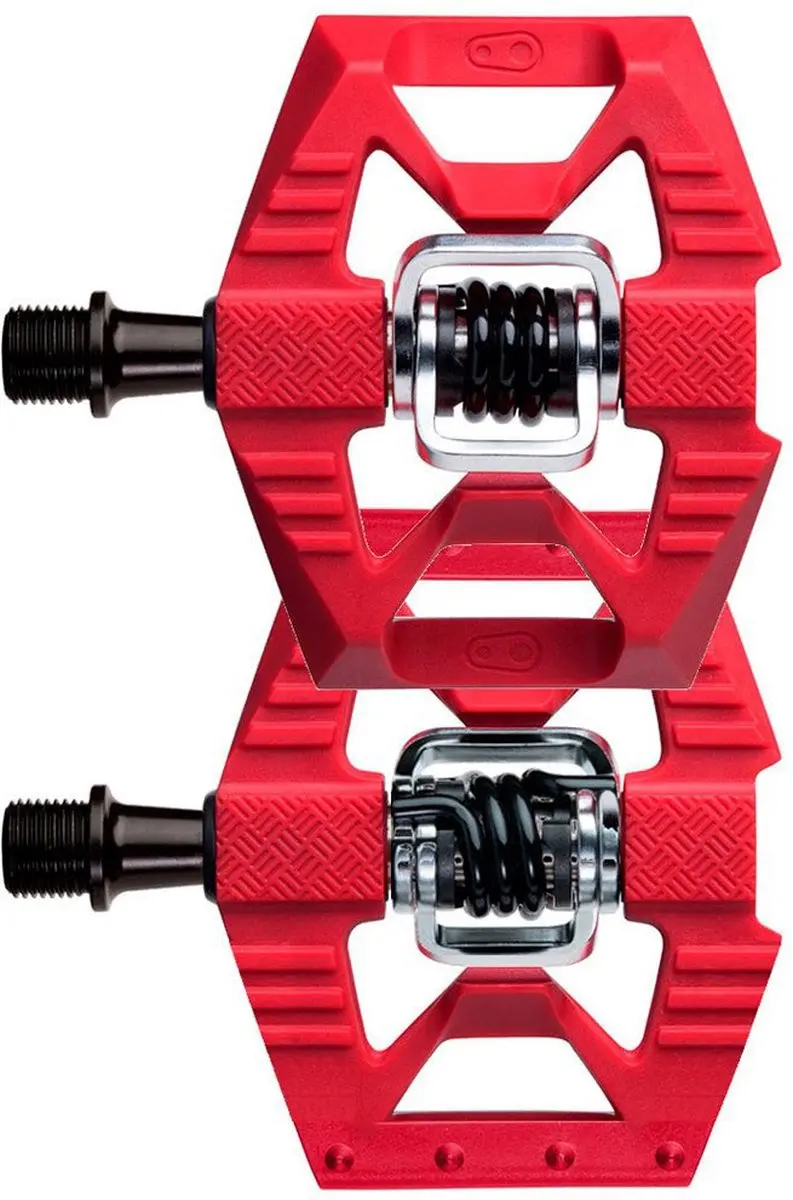 Crankbrothers Double Shot 1 Pedalen - Rood/Zwart