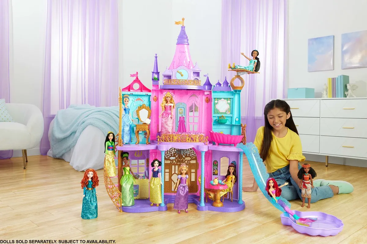 Disney Princess Magisch Avonturen Kasteel - Poppenhuis - 28 Meubels - Meerkleurig