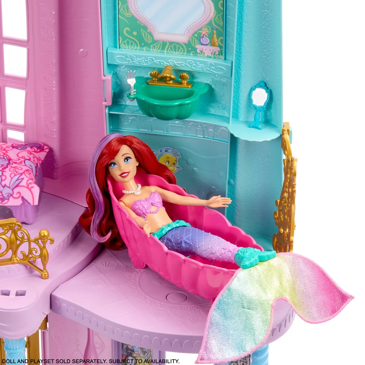 Disney Princess Magisch Avonturen Kasteel - Poppenhuis - 28 Meubels - Meerkleurig