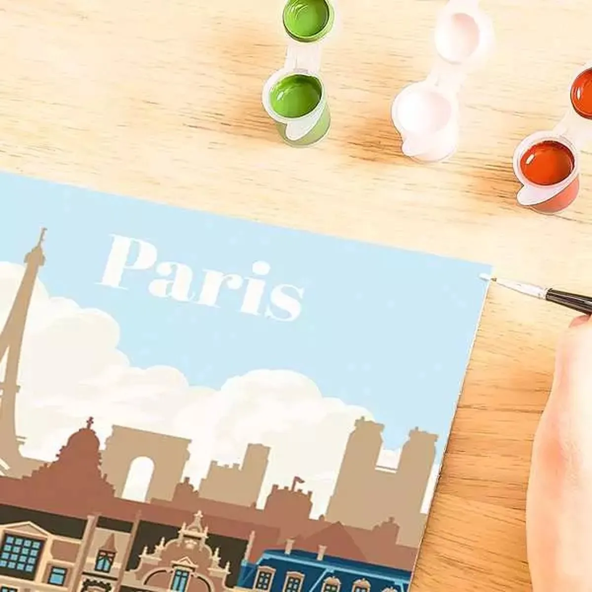 Ravensburger CreArt Colorful Paris Schilderen op nummer - Multicolor - 15 Kleuren