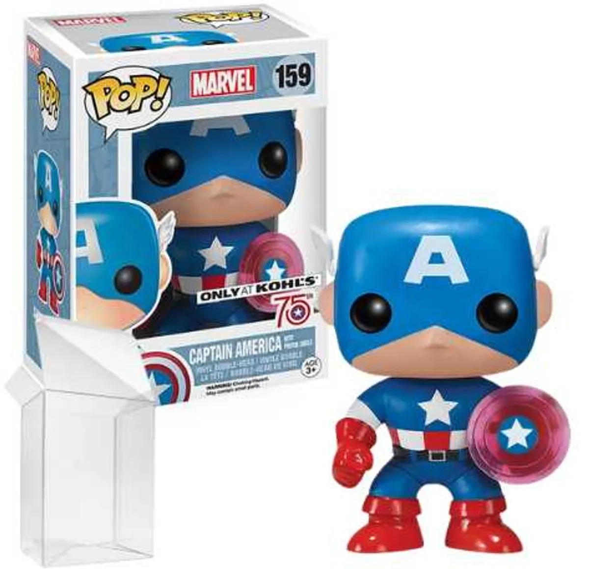 Funko Pop! Marvel Captain America Photon Shield #159 - Multi