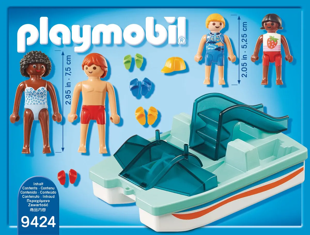 Playmobil Waterfiets met glijbaan 9424 - Multicolor