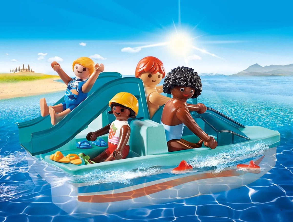 Playmobil Waterfiets met glijbaan 9424 - Multicolor - afbeelding 6 van 6