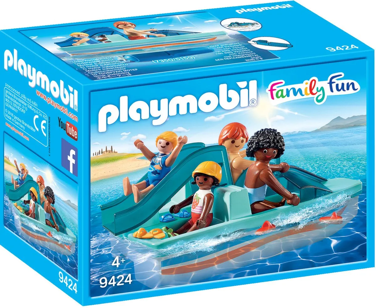 Playmobil Waterfiets met glijbaan 9424