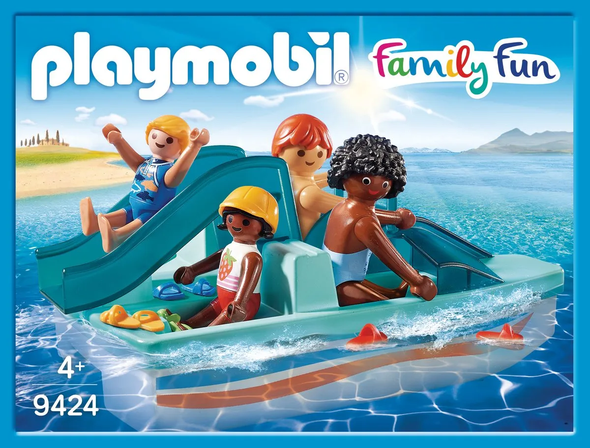 Playmobil Waterfiets met glijbaan 9424 - Multicolor