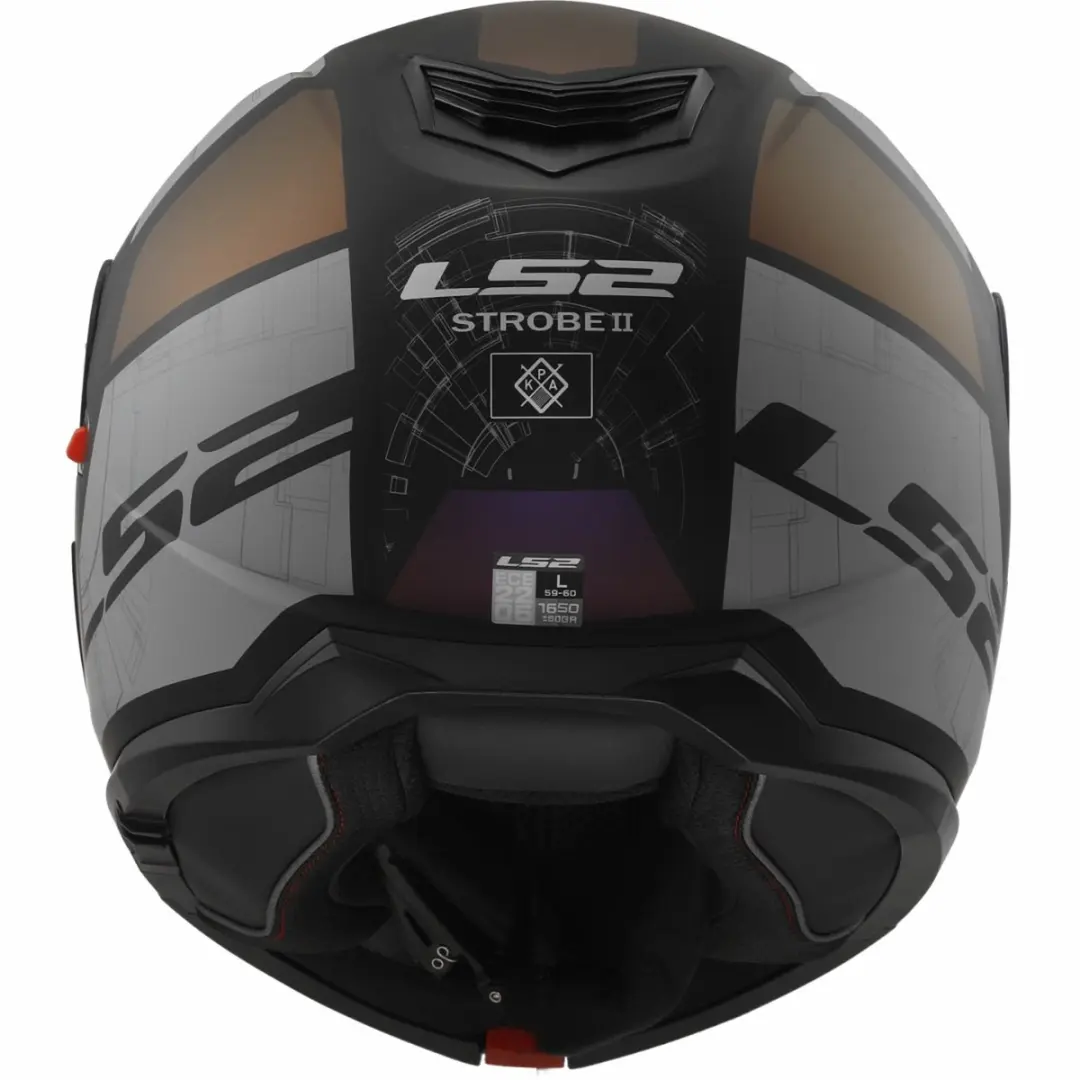 LS2 FF908 Strobe II Orion Systeemhelm - XXXL - Mat Zwart Paars Blauw