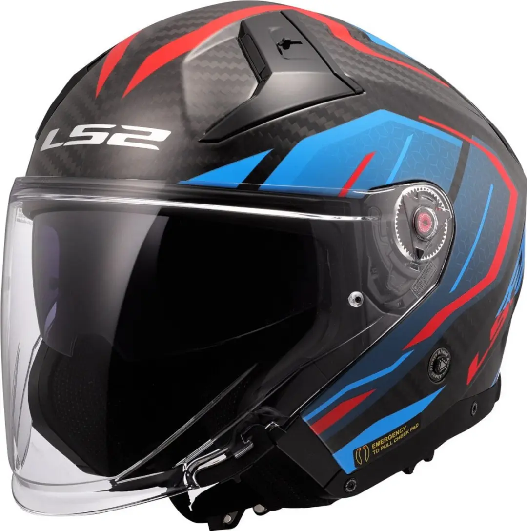 LS2 OF603 Infinity II C Urus Blauw Rood 06 Jethelm