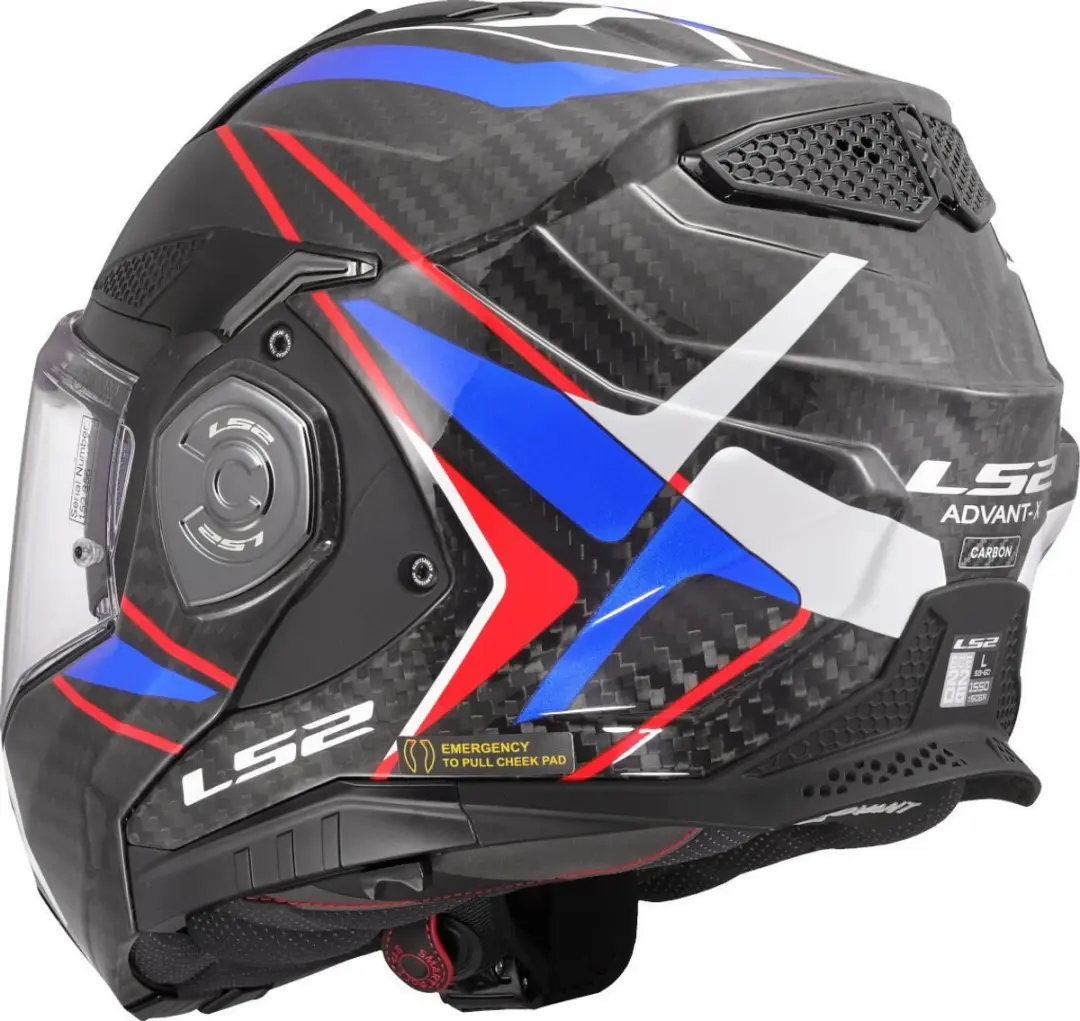 LS2 FF901 Advant X C Future II Systeemhelm - M - Wit/Blauw