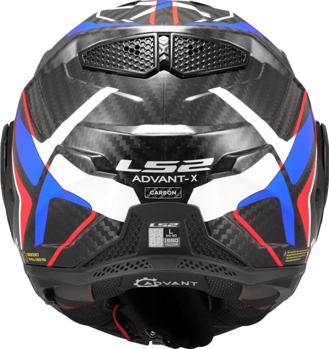 LS2 FF901 Advant X C Future II Systeemhelm - M - Wit/Blauw