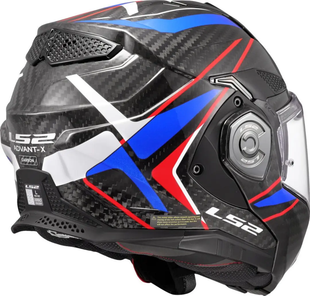 LS2 FF901 Advant X C Future II Systeemhelm - M - Wit/Blauw