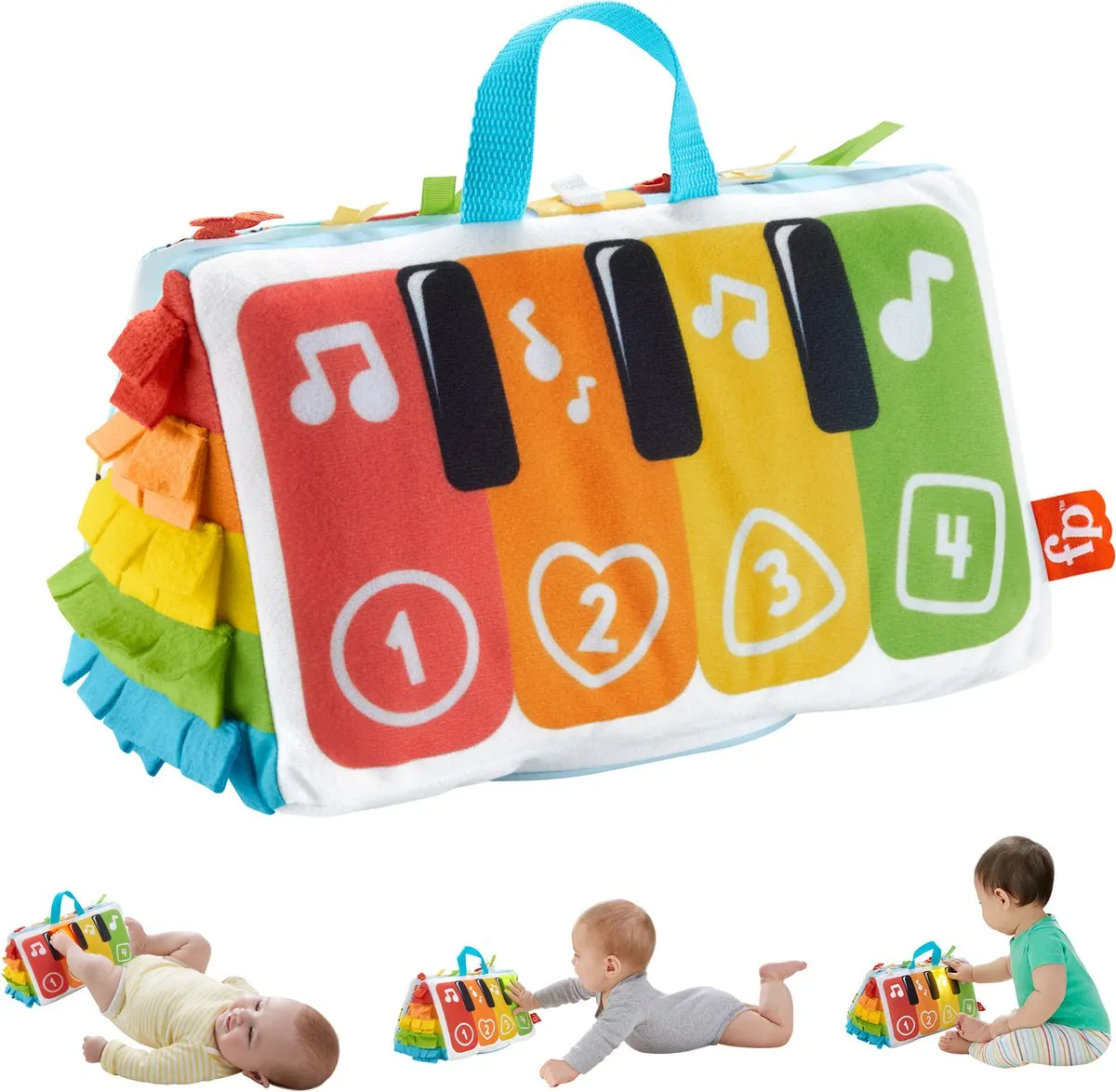 Fisher Price Trappel en Speel Zachte Piano - Meerkleurig