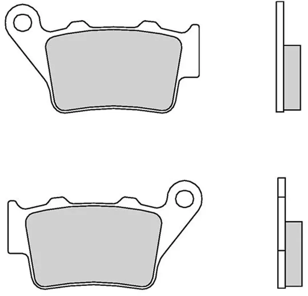 Brembo 07bb02tt Remblokken Transparant