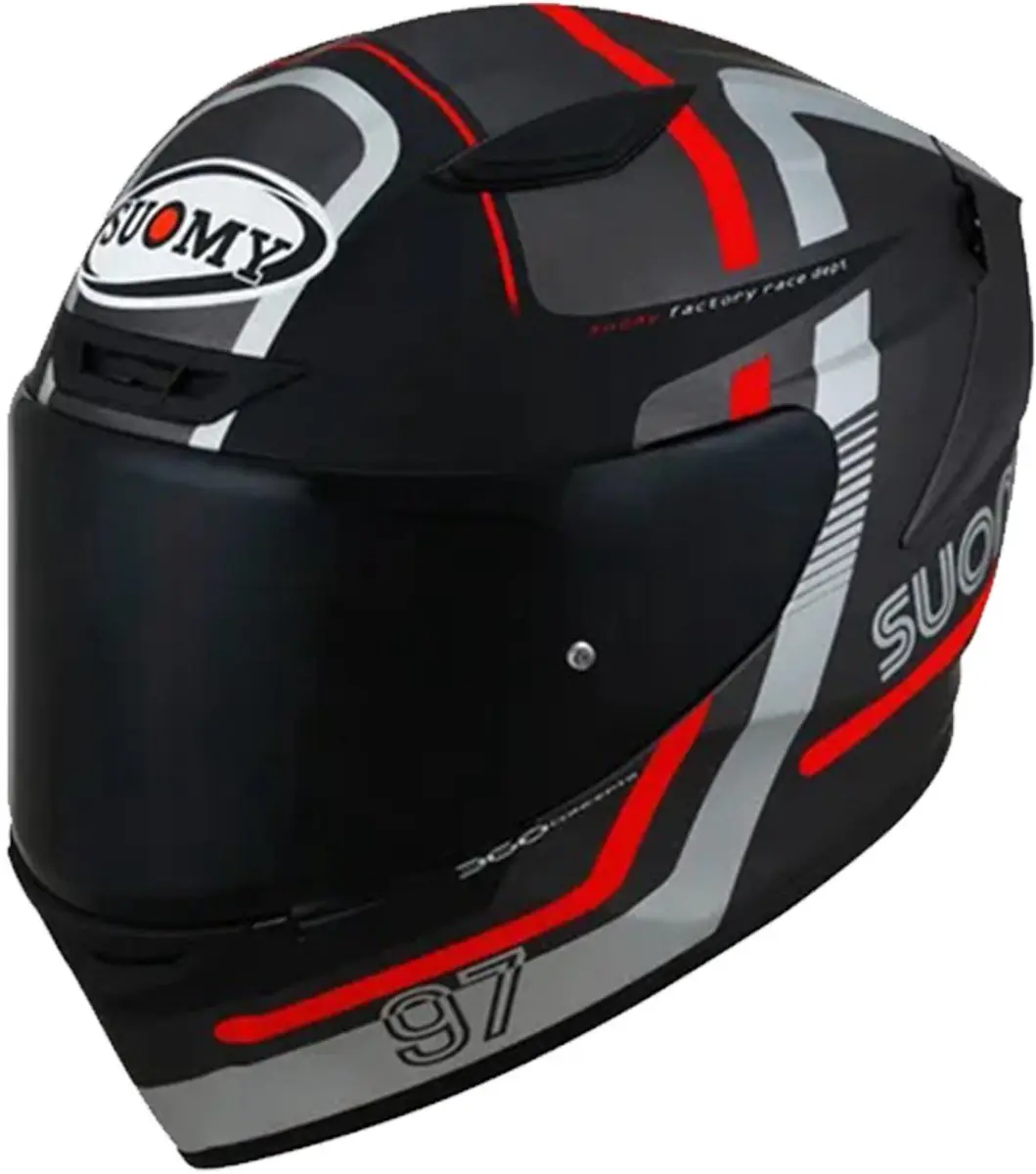 Suomy Track 1 Ninety Seven ECE 22.06 Zwart Grijs Integraalhelm