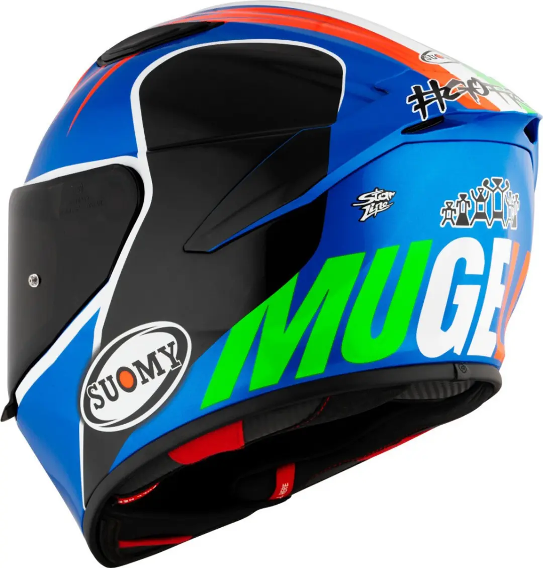 Suomy Track-1 Pecco Mugello 2022 E06 Integraalhelm - XS - Blauw