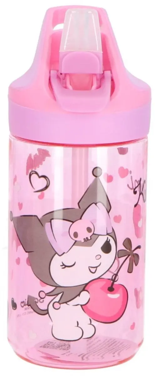 Kuromi Tritan Premium Waterfles 480ml - Roze