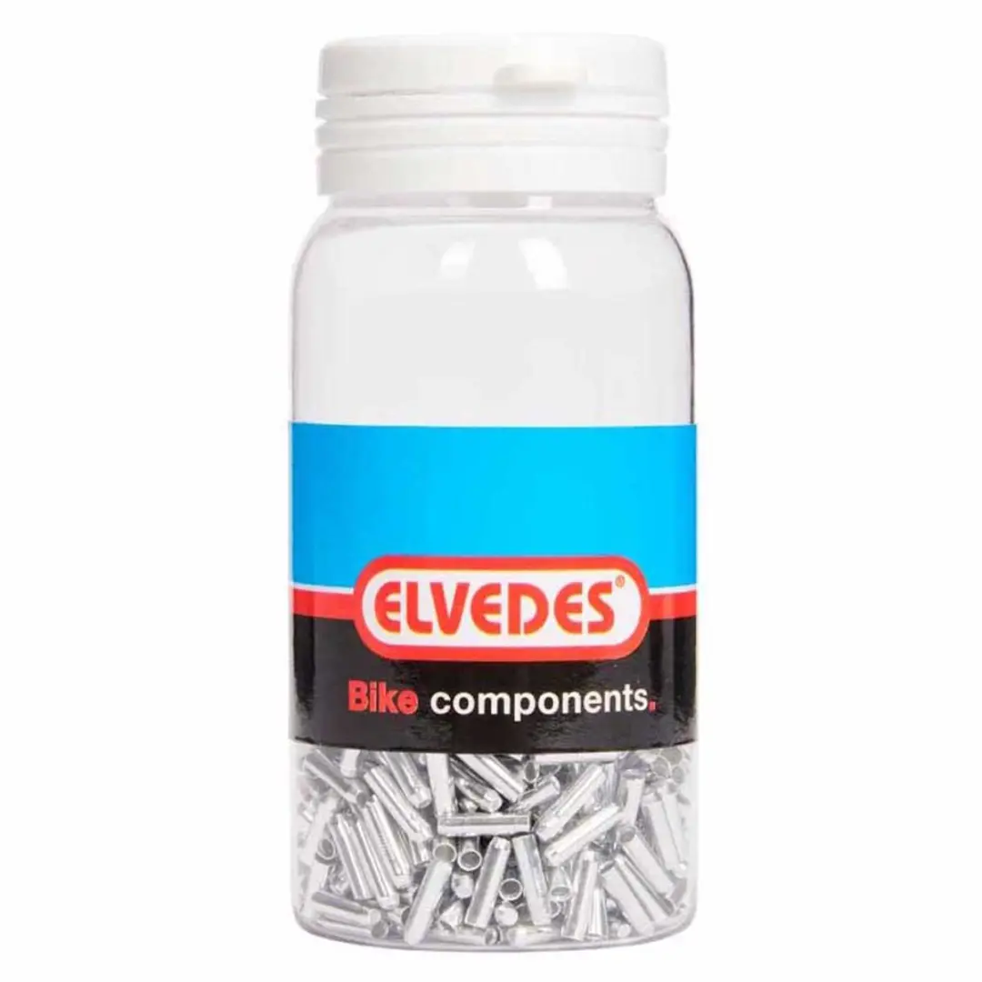 Elvedes Aluminium Antirafel Dopjes 2.3mm - 500 Stuks - Zilver