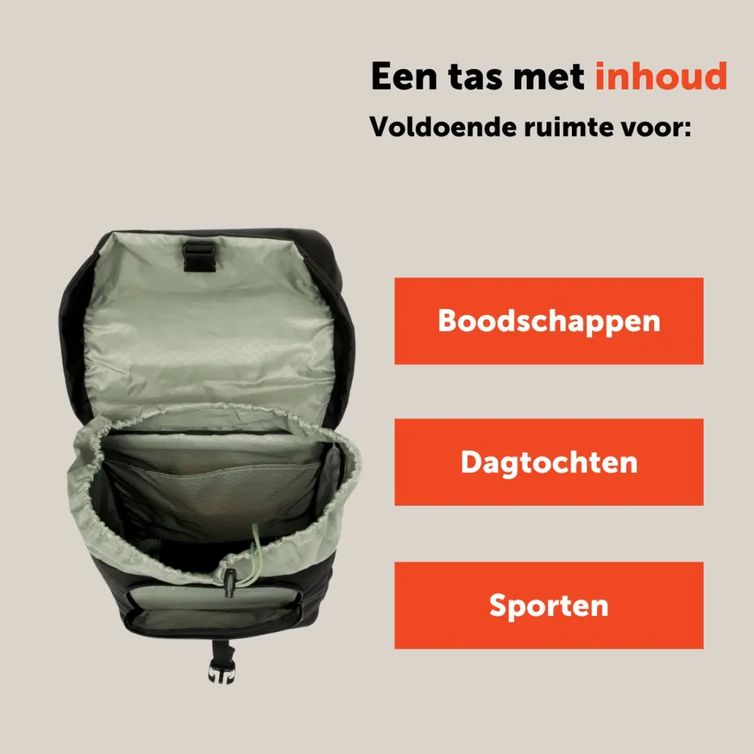 New Looxs Vigo Double Dubbele Fietstas 40L - Zwart/ Groen