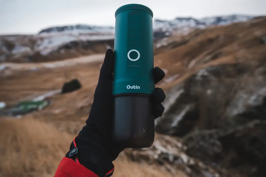 OutIn Nano Draagbare Espressomachine 20 bar - Teal