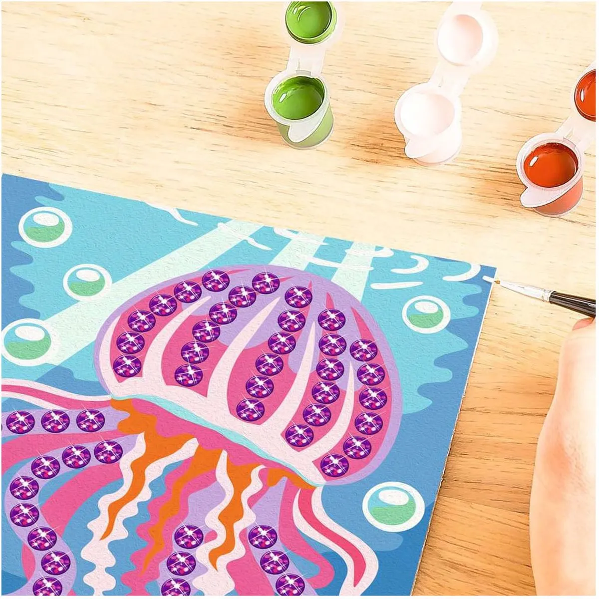 Ravensburger CreArt Trendy Jellyfish Schilderen op Nummer - Meerkleurig
