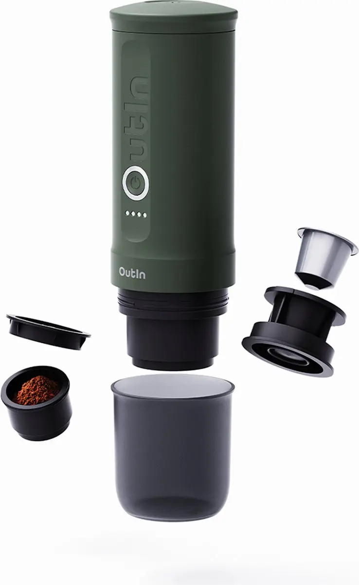Outin Nano Draagbare Espressomachine 20 bar - Groen
