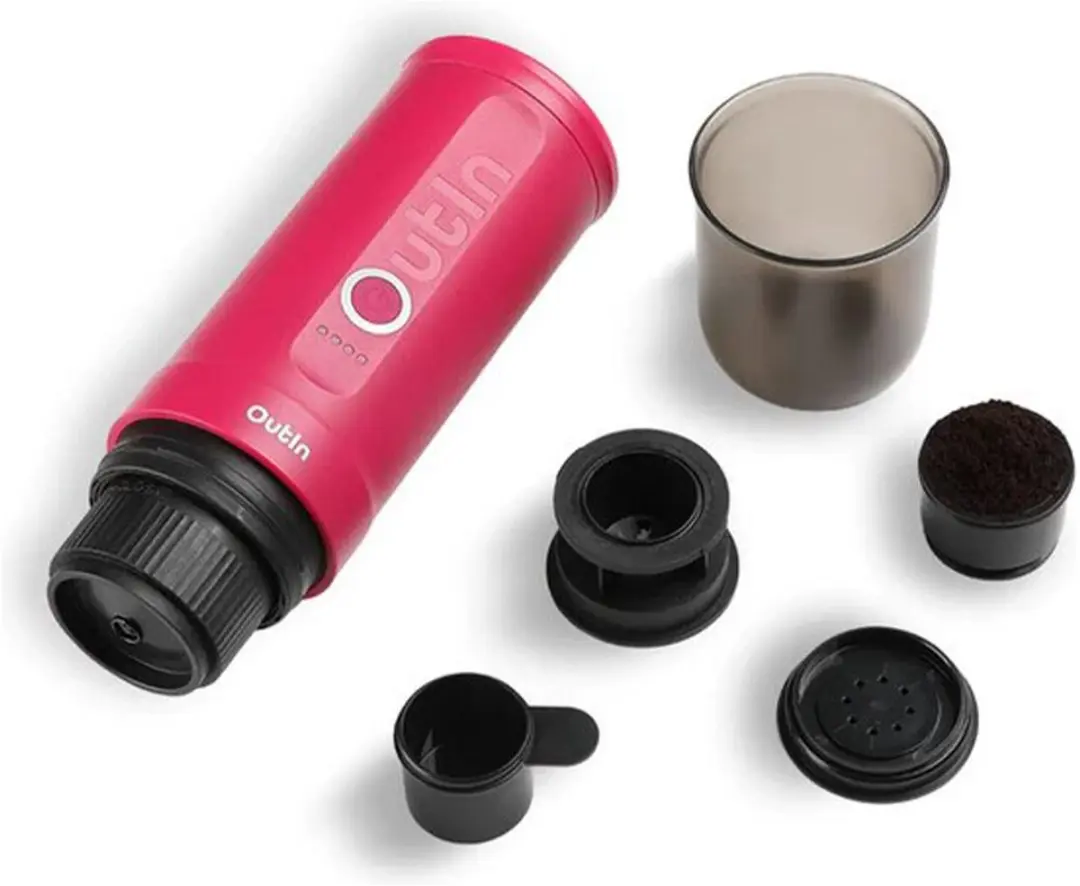 Outin Nano 1240000016444 Draagbaar Koffiezetapparaat - 80ml - 7500mAh - Transparent
