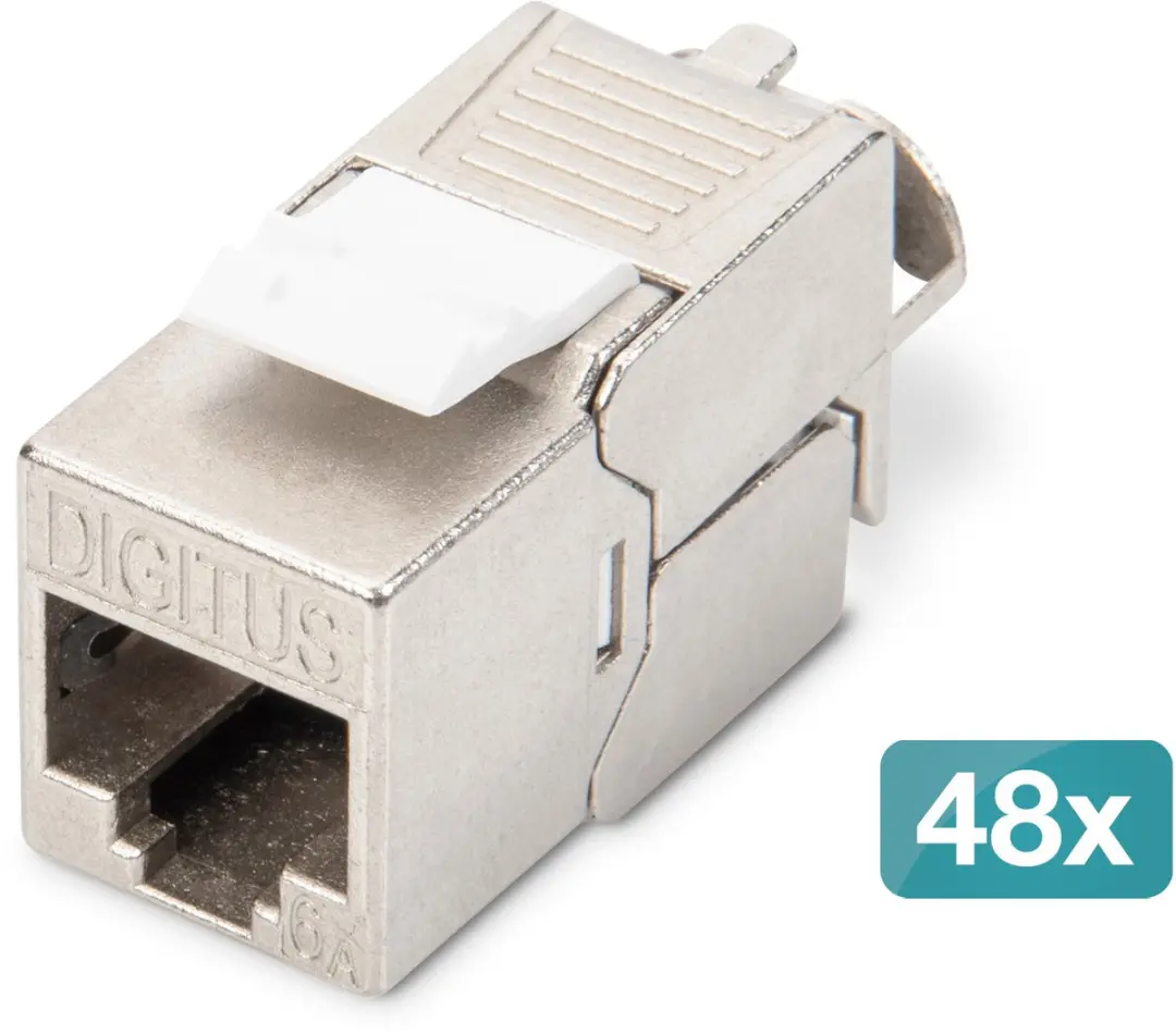 Digitus DN-93615-48 RJ45-inbouwmodule Keystone CAT 6A 48 stuk(s)