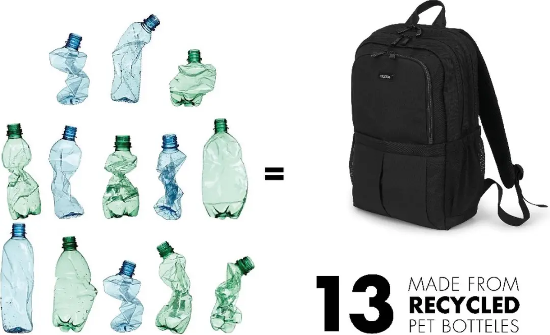 Dicota Backpack Eco SCALE Rugzak - 17 inch - 23L - Zwart - afbeelding 5 van 6