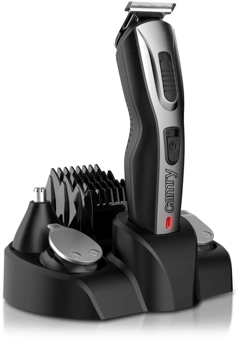 Camry CR2921 Trimmer 5-in-1 - 5 Opzetstukken - Zwart/Grijs - afbeelding 2 van 6