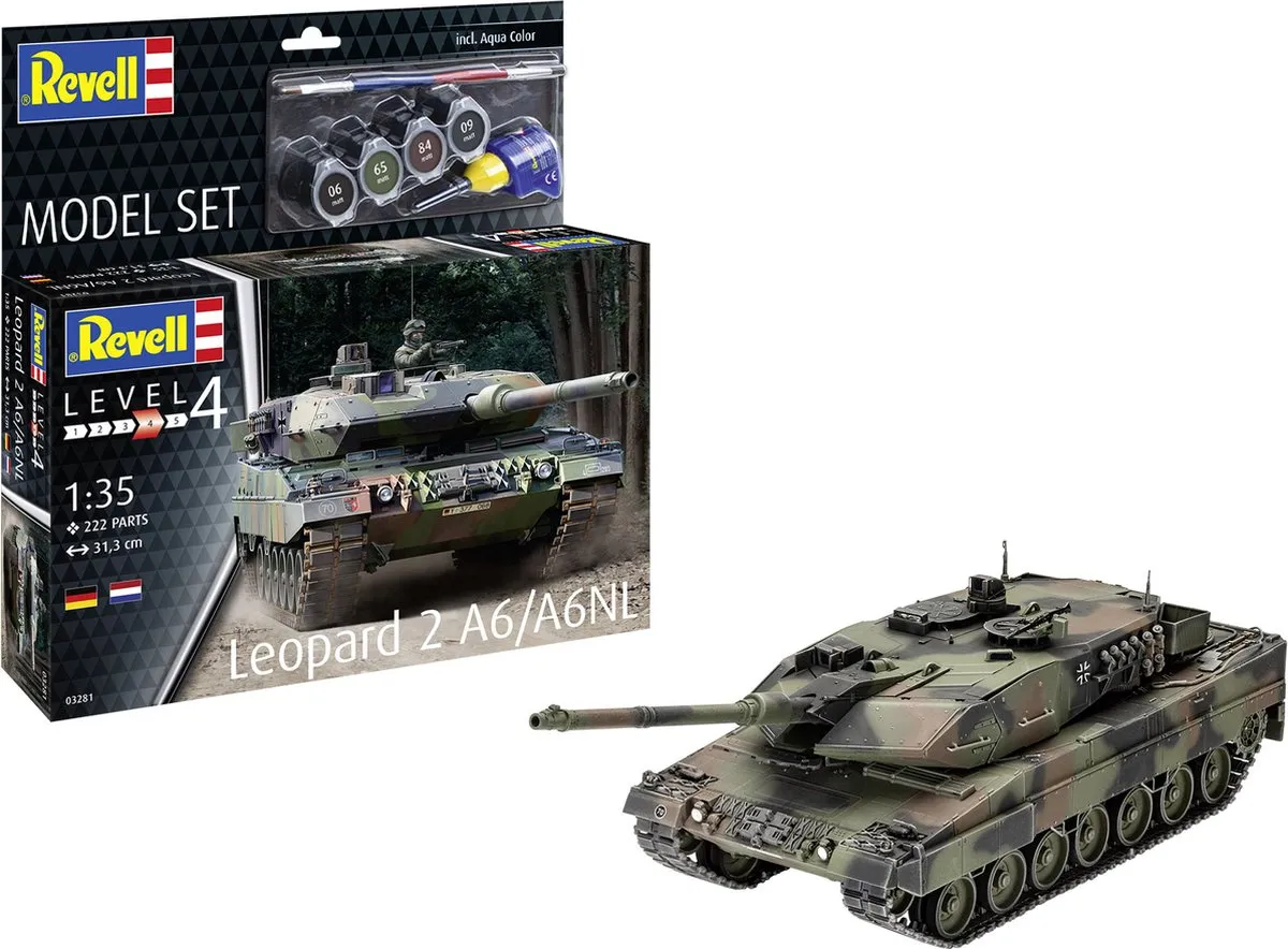 Revell 63281 Leopard 2 A6 Tank Modelbouwpakket