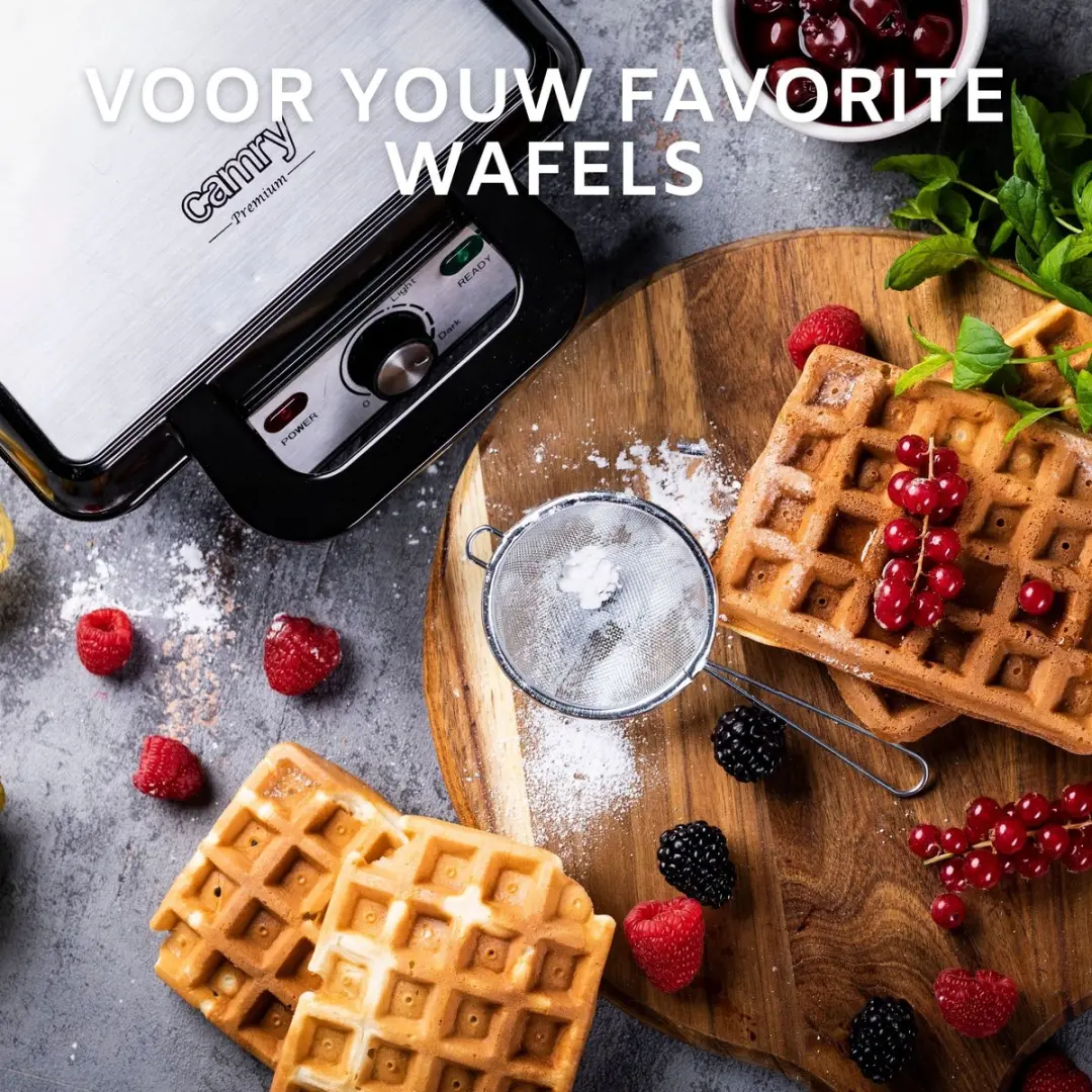 Camry CR 3046 Wafelmaker 1600W - Zwart - afbeelding 4 van 6