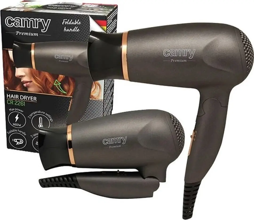 Camry CR2261 Haardroger 1400W - Goud - afbeelding 5 van 5