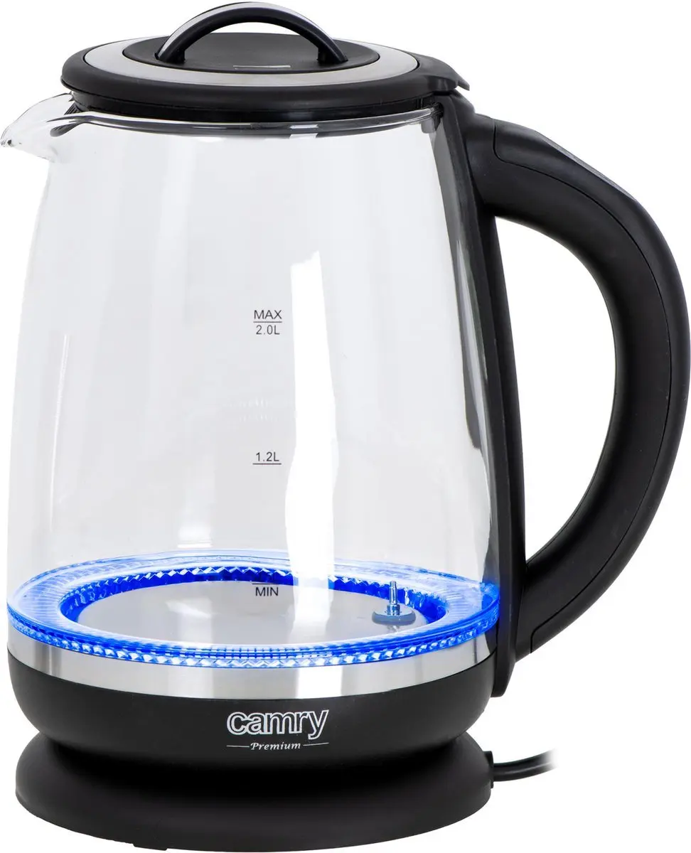 Camry CR 1290 Waterkoker 2200W - 2L - Zwart - afbeelding 5 van 6