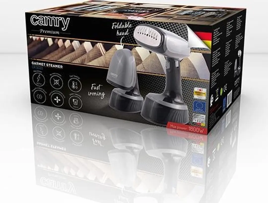 Camry CR 5033 Stoomborstel - 1800W - 0,35L - Zwart - afbeelding 6 van 6