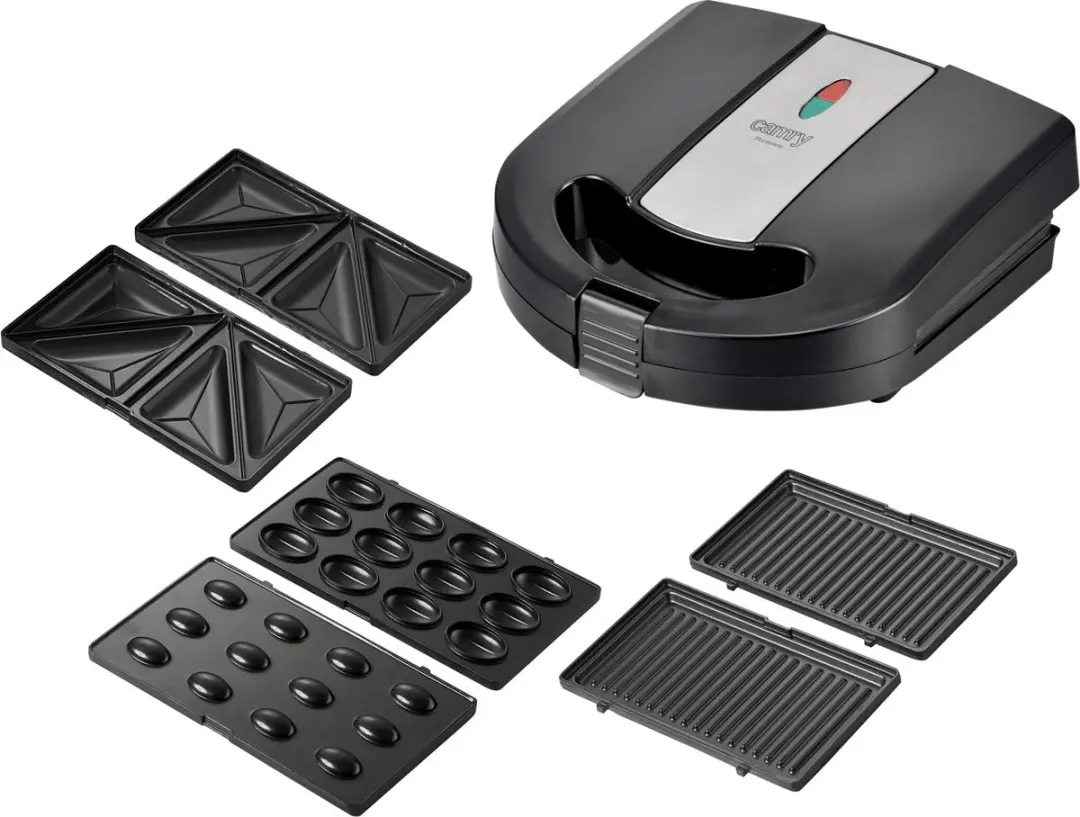 Camry CR 3063 Multifunctioneel Tostiijzer/Grill 3-in-1 1000W - Zwart - afbeelding 5 van 6