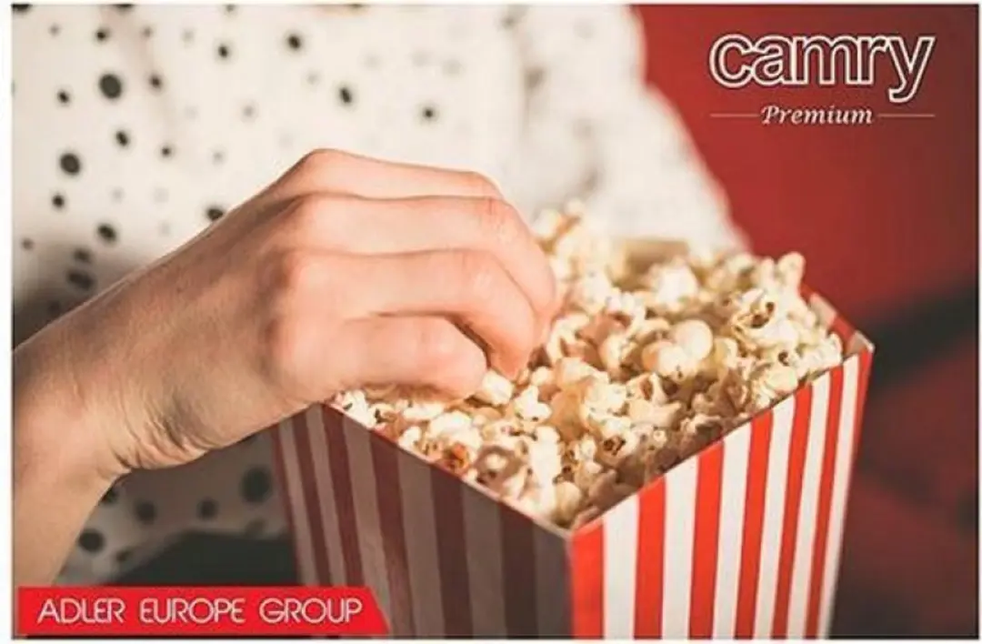 Camry CR4458 Popcornmachine 1200W - Wit - afbeelding 2 van 6