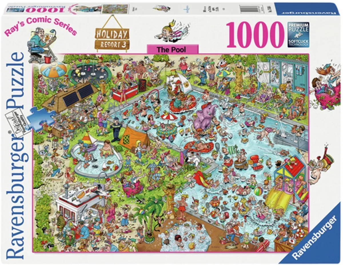 Ravensburger Ray's Comic Series Holiday Resort 3 Legpuzzel 1000 Stuks - Meerkleurig