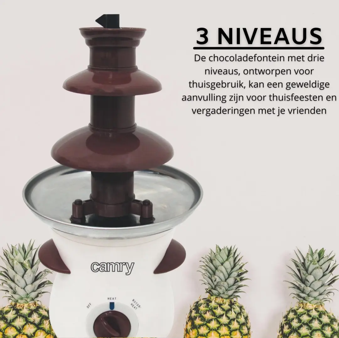 Camry Chocoladefontein CR4457 - 190W - 10 Vorkjes - 4 Personen - afbeelding 3 van 6