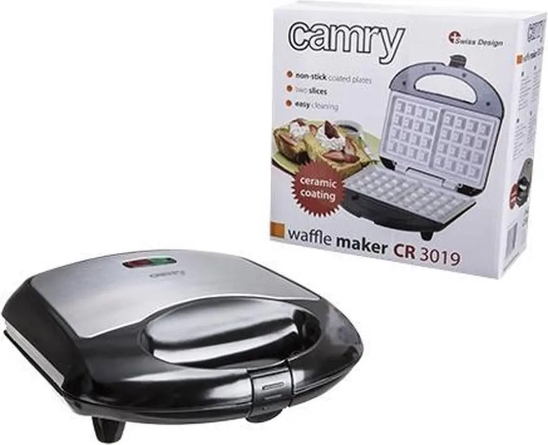Camry CR 3019 Wafelmaker 700W - 2 Platen - Wit - afbeelding 6 van 6