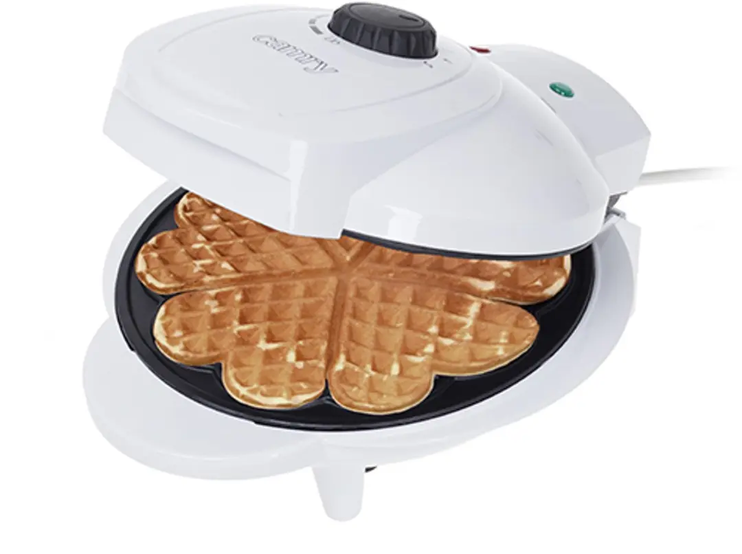 Camry CR 3022 Wafelmaker 1000W - 2 Platen - Wit - afbeelding 2 van 6