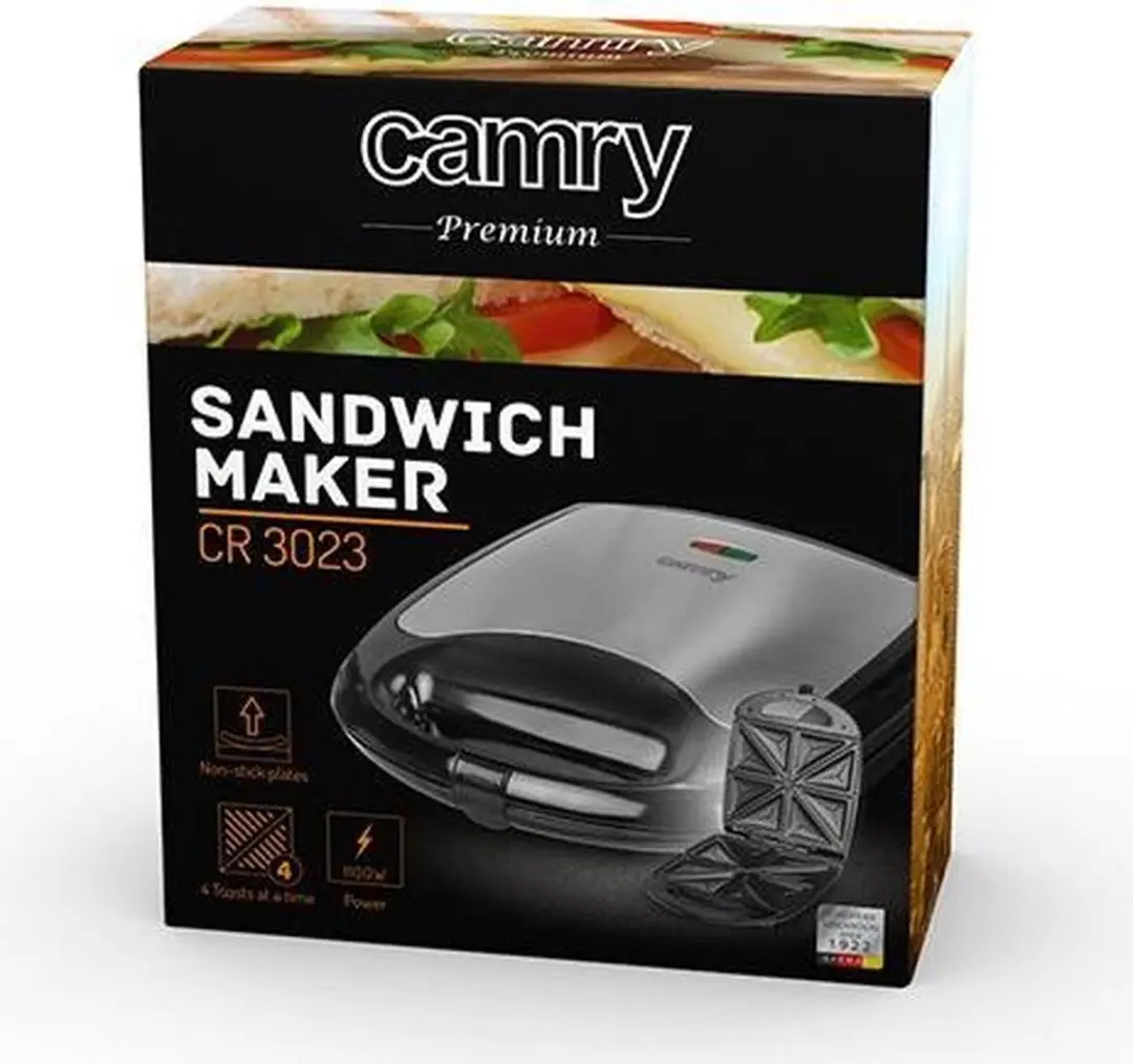 Camry CR 3023 Tosti ijzer - 1100W - afbeelding 5 van 6