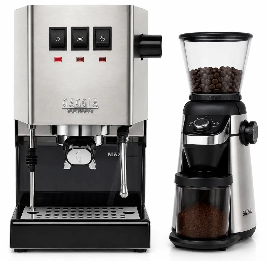 Gaggia Classic Barista Starterset E24 + MD15 + 1KG Gaggia Koffie